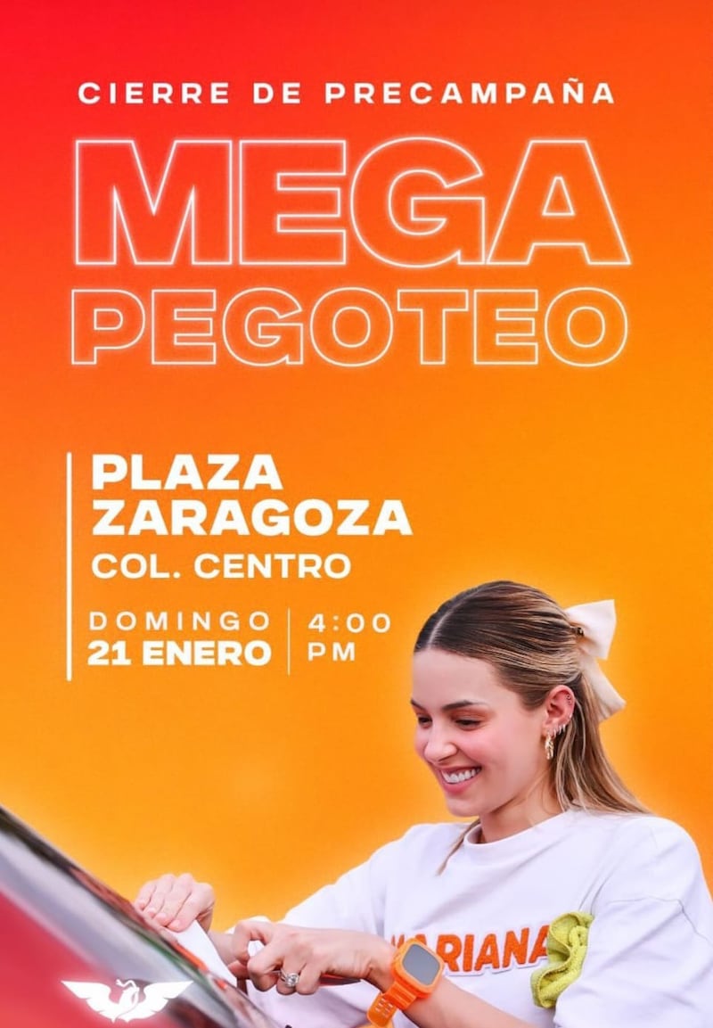 El domingo tendrá un "mega pegoteo" de calcas.