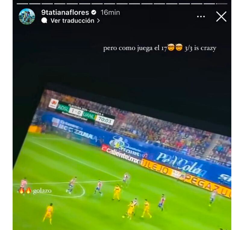 Tatiana Flores quedó sorprendida con Sebastián Córdova.