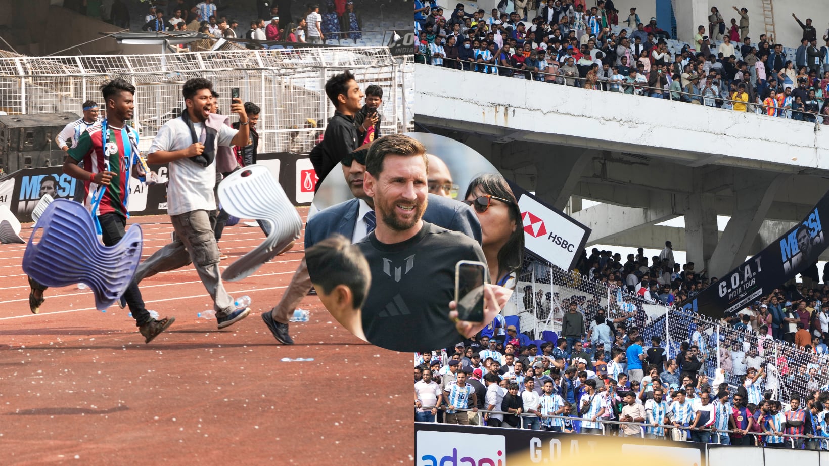 Visita de Messi a India fue un caos.