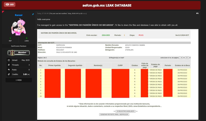 La brecha de datos aún podría estar activa, advierte análisis de seguridad.