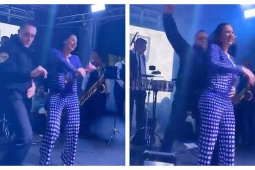 Sandra Cuevas armó el perreo junto a Adrián Rubalcava