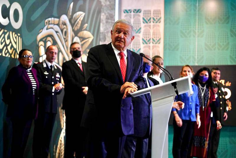 El presidente inauguró la exposición "La Grandeza de México" en el Museo de Antropología e Historia