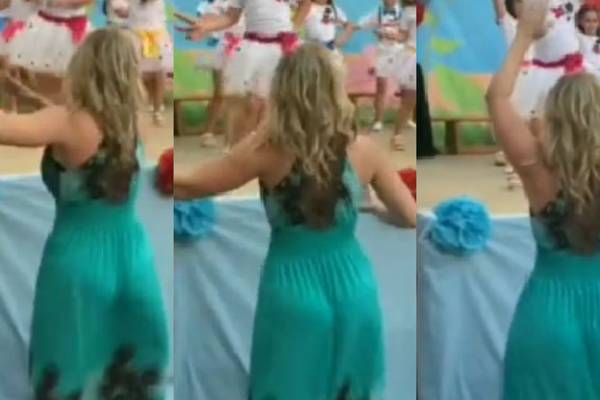 Maestra enamora a internautas por baile durante festival escolar