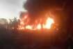 Huachicoleros provocan incendio en ducto de Pemex al intentar robar combustible en Hidalgo